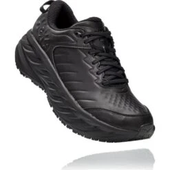 Hoka Mens Bondi SR Trainer - Black Black -Shoe Sales Shop HokaOneOne BondiSR BBLC 1 8