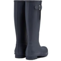 Hunter Mens Original Side Adjustable Boots - Navy -Shoe Sales Shop Hunter MOriginalSideAdj Navy 3 7
