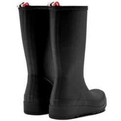Hunter Womens Original Play Tall Wedge Platform Wellies Rain Boots -Shoe Sales Shop Hunter OriginalPlayTall Black 3 8