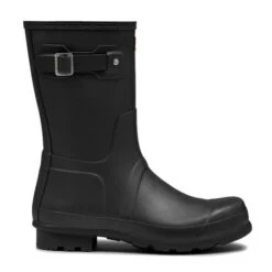 Hunter Mens Original Short Wellies Rain Boots - Black -Shoe Sales Shop Hunter OriginalShortMens Black 1 7