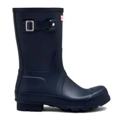 Hunter Mens Original Short Wellies Rain Boots - Navy -Shoe Sales Shop Hunter OriginalShortMens Navy 1 7