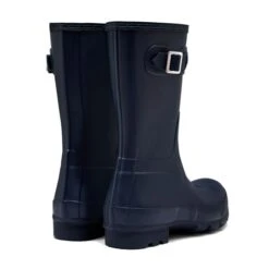 Hunter Mens Original Short Wellies Rain Boots - Navy -Shoe Sales Shop Hunter OriginalShortMens Navy 3 7