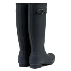 Hunter Womens Original Tall Wellies Rain Boots - Navy -Shoe Sales Shop Hunter OriginalTall Navy 3 19