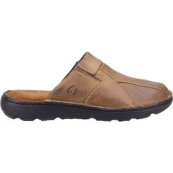 Hush Puppies Mens Carson Clogs - Olive Brown