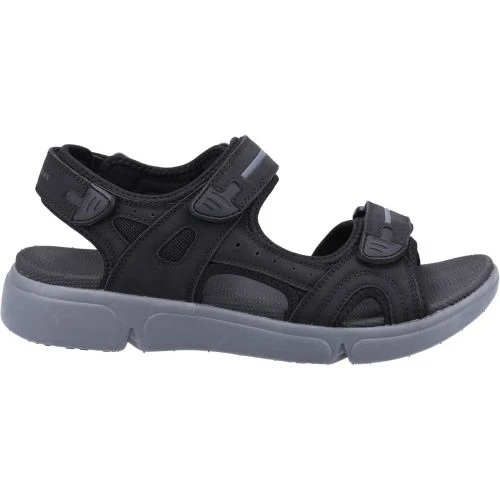 Hush Puppies Mens Castro Sandals - Black 4 Hush Puppies Mens Castro Sandals - Black - Image 2