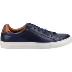 Hush Puppies Mens Colton Trainers - Navy -Shoe Sales Shop HushPuppies ColtonCupsole Navy 4 7
