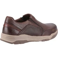 Hush Puppies Mens Fletcher Wide Fit Shoes - Coffee -Shoe Sales Shop HushPuppies Fletcher Coffee 2 5