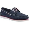 Hush Puppies Womens Hattie Boat Shoes - Navy Pink -Shoe Sales Shop HushPuppies Hattie NavyPink 1 6