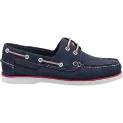 Hush Puppies Womens Hattie Boat Shoes - Navy Pink -Shoe Sales Shop HushPuppies Hattie NavyPink 4 6