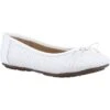 Hush Puppies Womens Janelle Ballerina Pumps - White