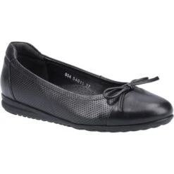 Hush Puppies Womens Jolene Ballerina Pumps - Black