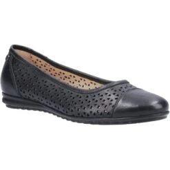 Hush Puppies Womens Leah Ballerina Pumps - Black