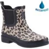 Hush Puppies Womens Minnie Wellington Boots - Leopard -Shoe Sales Shop HushPuppies Minnie Leopard WP