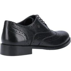 Hush Puppies Womens Natalie Leather Brogue Shoes - Black -Shoe Sales Shop HushPuppies Natalie Black 1 5
