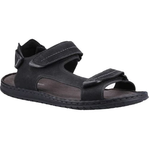 Hush Puppies Mens Neville Sandals - Black 4 Hush Puppies Mens Neville Sandals - Black - Image 2