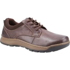 Hush Puppies Mens Olson Shoes - Brown
