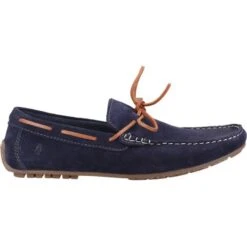 Hush Puppies Mens Reuben Shoes - Navy -Shoe Sales Shop HushPuppies Reuben Navy 4 7