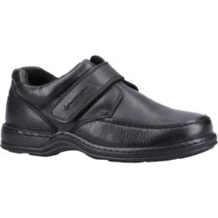 Hush Puppies Mens Roman Velcro Shoes - Black