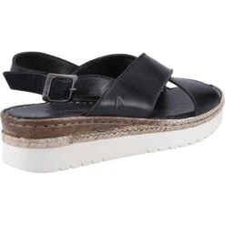 Hush Puppies Womens Saphira Sandals - Black -Shoe Sales Shop HushPuppies Saphira Black 3 6