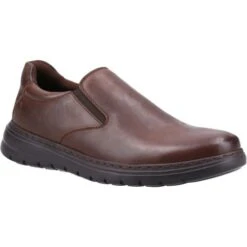 Hush Puppies Mens Trent Shoes - Brown