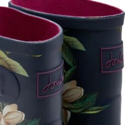 Joules Womens Molly Welly Short Wellington Boots - Navy Floral -Shoe Sales Shop Joules MollyMid NavyFloral 5 5