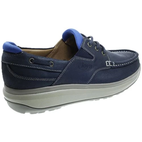 Joya Mens Havana Leather Boat Style Shoes - Dark Navy 6 Joya Mens Havana Leather Boat Style Shoes - Dark Navy - Image 4