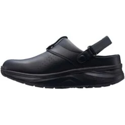 Joya Mens IQ SR Slip Resistant Leather Clog Shoes - Black -Shoe Sales Shop Joya IQSRM Black 3 19