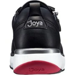 Joya Womens Laura Casual Leather Trainers - Black -Shoe Sales Shop Joya Laura Black 4 23