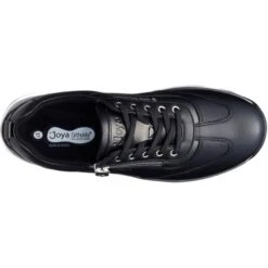 Joya Womens Laura Casual Leather Trainers - Black -Shoe Sales Shop Joya Laura Black 5 23