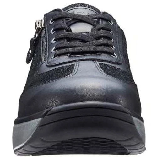 Joya Womens Laura Casual Leather Trainers - Black II 8 Joya Womens Laura Casual Leather Trainers - Black II - Image 6