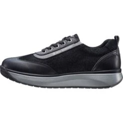Joya Womens Laura Casual Leather Trainers - Black II 9 Joya Womens Laura Casual Leather Trainers - Black II -Shoe Sales Shop Joya Laura BlackII 3 23