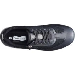 Joya Womens Laura Casual Leather Trainers - Black II 11 Joya Womens Laura Casual Leather Trainers - Black II -Shoe Sales Shop Joya Laura BlackII 5 23
