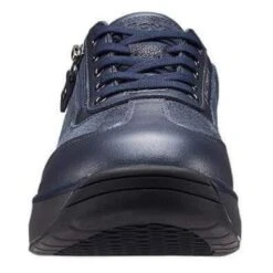 Joya Womens Laura Casual Leather Trainers - Dark Blue -Shoe Sales Shop Joya Laura DkBlue 3 24