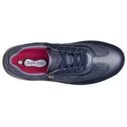 Joya Womens Laura Casual Leather Trainers - Dark Blue -Shoe Sales Shop Joya Laura DkBlue 6 24