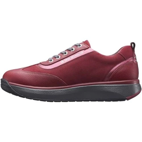 Joya Womens Laura Casual Leather Trainers - Red 5 Joya Womens Laura Casual Leather Trainers - Red - Image 3