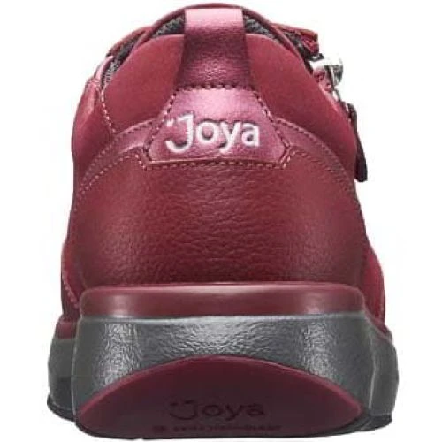 Joya Womens Laura Casual Leather Trainers - Red 6 Joya Womens Laura Casual Leather Trainers - Red - Image 4