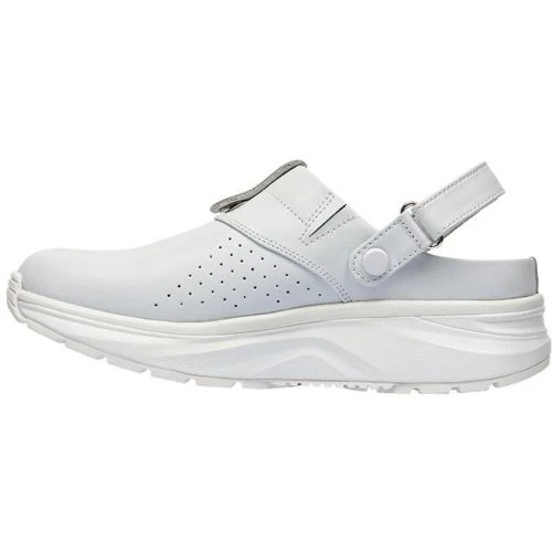 Joya Mens IQ ESD Leather Clog Shoes - White 4 Joya Mens IQ ESD Leather Clog Shoes - White - Image 2