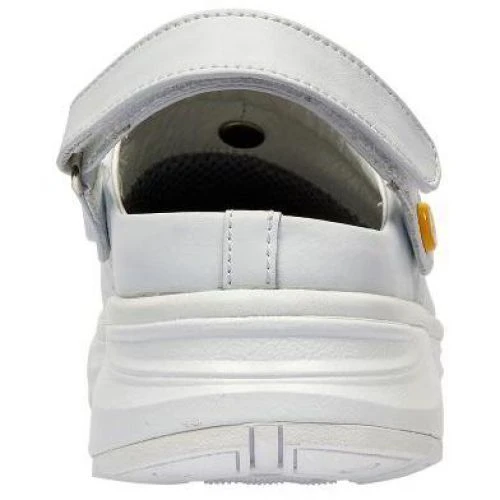 Joya Mens IQ ESD Leather Clog Shoes - White 7 Joya Mens IQ ESD Leather Clog Shoes - White - Image 5