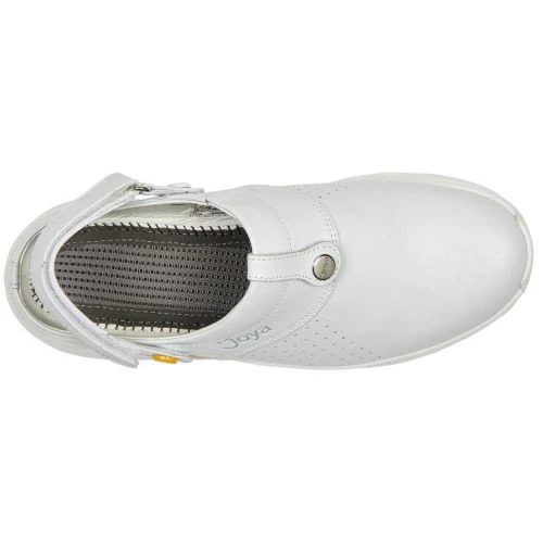 Joya Mens IQ ESD Leather Clog Shoes - White 8 Joya Mens IQ ESD Leather Clog Shoes - White - Image 6