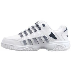 K-Swiss Mens Court Prestir Tennis Shoes - White Navy 13 K-Swiss Mens Court Prestir Tennis Shoes - White Navy -Shoe Sales Shop K Swiss CourtPrestir WhiteNavy 5 11
