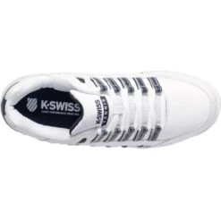 K-Swiss Mens Court Prestir Tennis Shoes - White Navy 15 K-Swiss Mens Court Prestir Tennis Shoes - White Navy -Shoe Sales Shop K Swiss CourtPrestir WhiteNavy 7 11