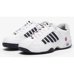 K Swiss Defier Mens Tennis Shoes - White Dress Blue Red 10 K Swiss Defier Mens Tennis Shoes - White Dress Blue Red -Shoe Sales Shop KSwiss DefierRS WtHiBluRed 5 18