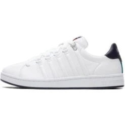 K-Swiss Mens Lozan II Trainers - White Deep Lake Peacoat -Shoe Sales Shop KSwiss LozanII WtDeepLakeNavy 1 10