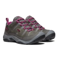 Keen Womens Circadia Waterproof Walking Shoes - Steel Grey Boysenberry -Shoe Sales Shop Keen Circadia GreyBosenberry 6 7
