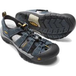 Keen Mens Newport H2 Sandals - Navy Medium Grey -Shoe Sales Shop Keen NewportH2 NavyMediumGrey 5 12