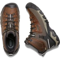 Keen Mens Targhee III Mid WP Waterproof Walking Boots - Chestnut Mulch -Shoe Sales Shop Keen TargheeIIIMid ChestMulch 2 30