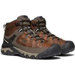 Keen Mens Targhee III Mid WP Waterproof Walking Boots - Chestnut Mulch -Shoe Sales Shop Keen TargheeIIIMid ChestMulch 6 30