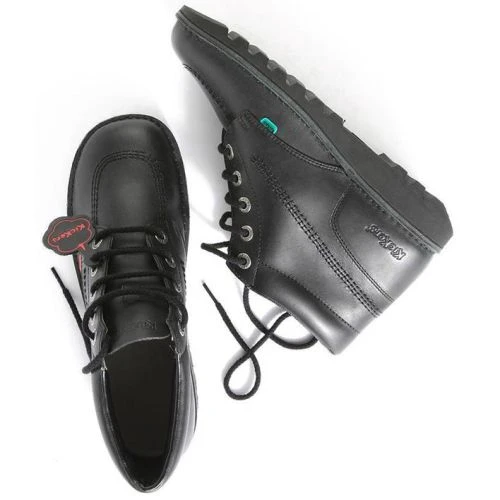 Kickers Kids Kick Hi Classic Ankle Boots - Black 7 Kickers Kids Kick Hi Classic Ankle Boots - Black - Image 5