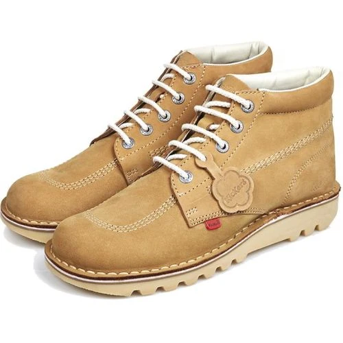 Kickers Mens Kick Hi Classic Leather Chukka Ankle Boots - Tan Nubuck 3 Kickers Mens Kick Hi Classic Leather Chukka Ankle Boots - Tan Nubuck