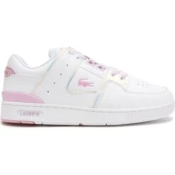 Lacoste Womens Court Cage 222 Leather Trainers - White White